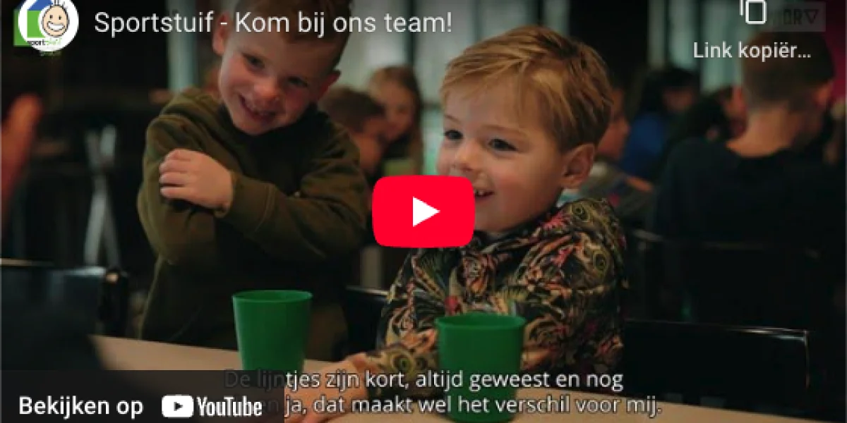 Werken bij Sportstuif video