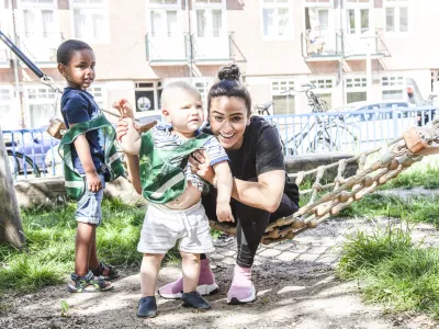 peuters spelen bij peuterspeelzaal in Amsterdam