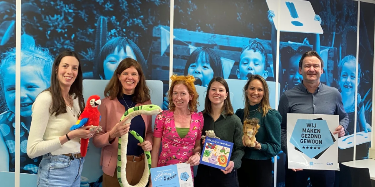 Wasko behaalt 5-sterrenscore voor gezonde kinderopvang!